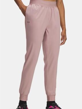 NWT Under Armour Rival Women's High-Rise Woven Pants Medium